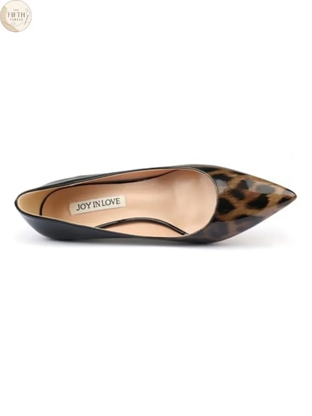 JOY IN LOVE Women's Pointed Toe Kitten Heel Pumps